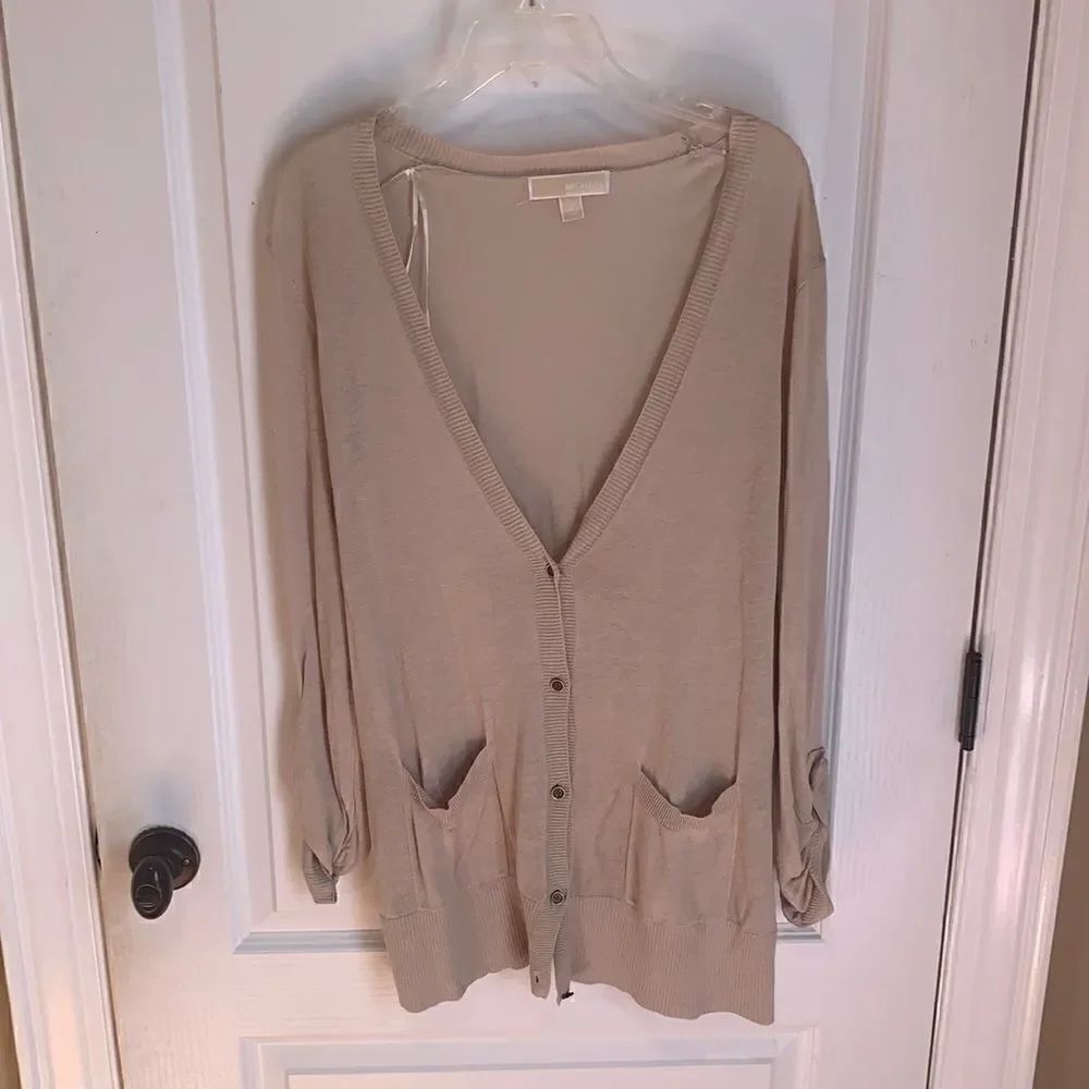 Michael Kors button front cardigan